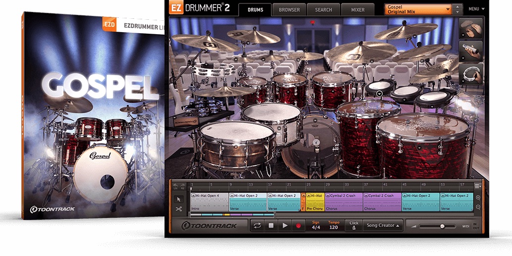 Mer information om "Toontrack releases Gospel EZX"