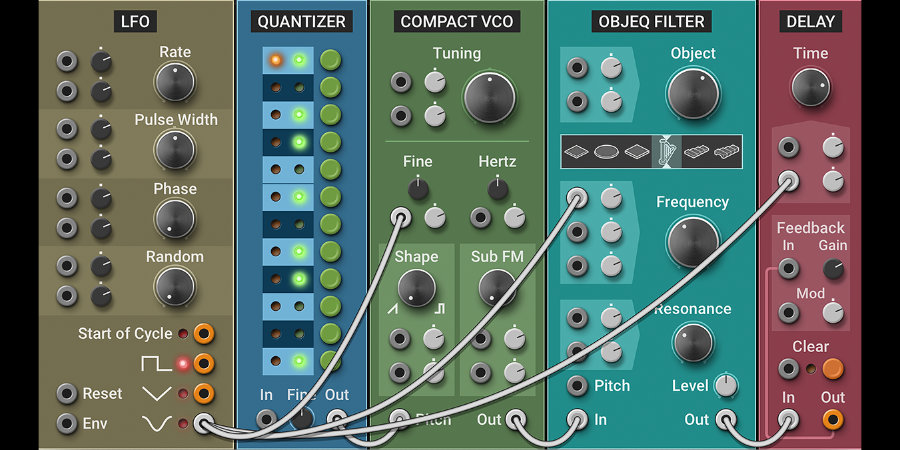 Mer information om "Applied Acoustics Systems releases Multiphonics CV-1 modular synthesizer"