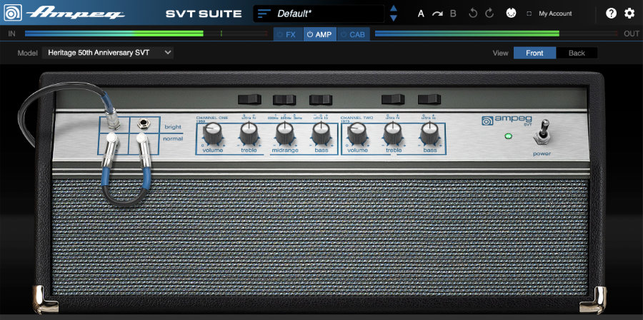 Mer information om "SVT Suite - the authentic Ampeg SVT plugin"