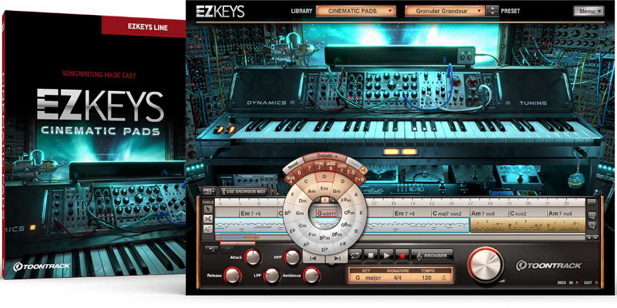 Mer information om "Toontrack releases EZkeys Cinematic Pads"