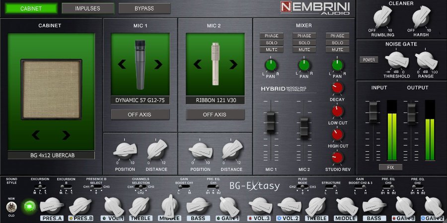 Mer information om "Nembrini Audio Launches BG Extasy Boutique Guitar Amplifier Plugin"