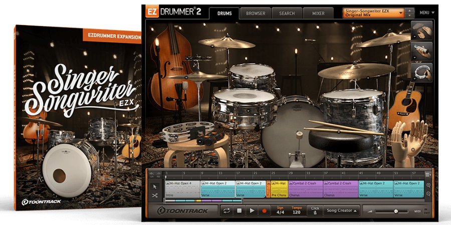 Mer information om "Toontrack releases Singer-Songwriter EZX"