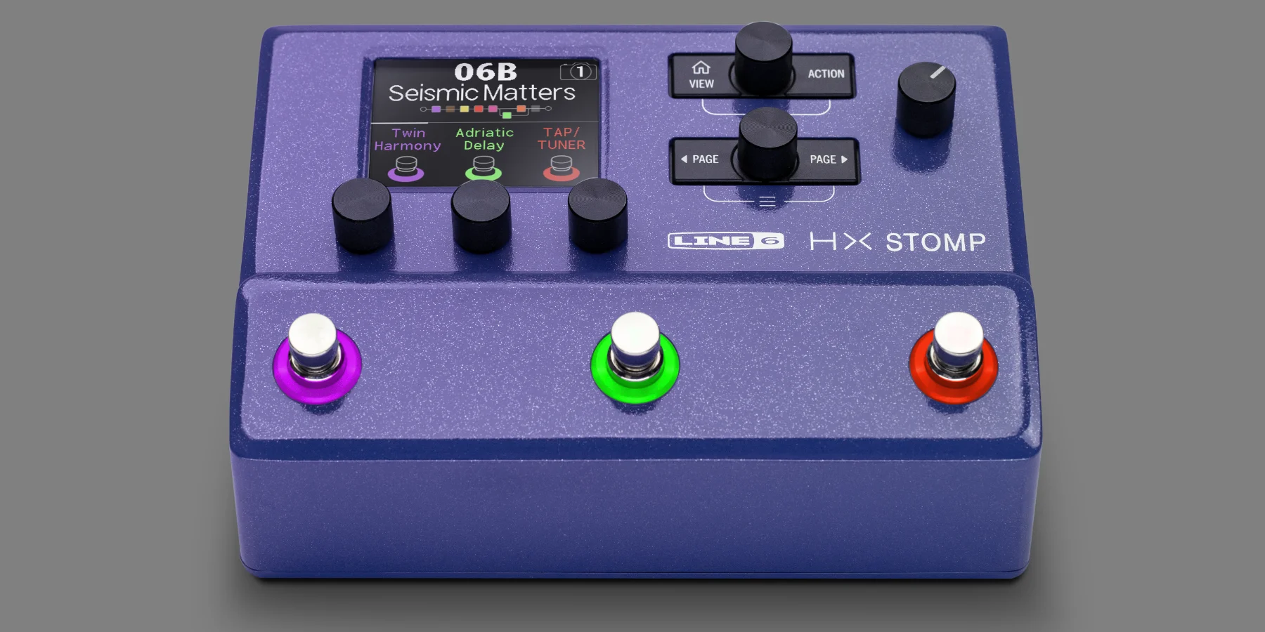 Line 6 HX Stomp Multi-Effects Processor - LImited Edition Purple