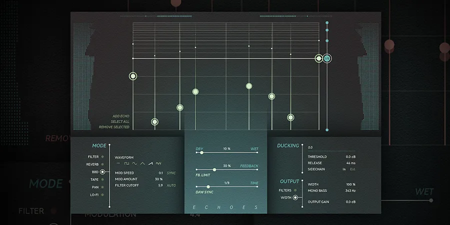 Mer information om "Softube lanserar ny delay-plugin: Echoes"