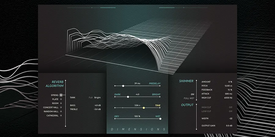 Mer information om "Softube Dimensions: En samling karaktärsfulla reverb"