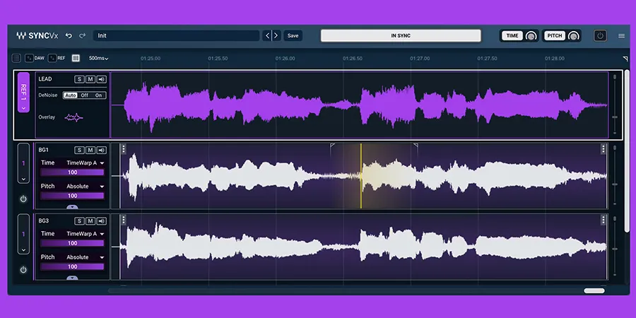 Mer information om "Waves Sync Vx effektiviserar justering av tonhöjd och tajming"
